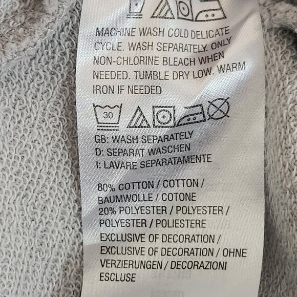 Peace Love World Pride French Terry Sweatshirt Hamptons Grey Medium A396367 EUC - Picture 14 of 16